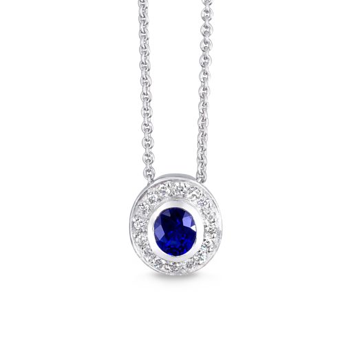 Sapphire and Diamond Pendant