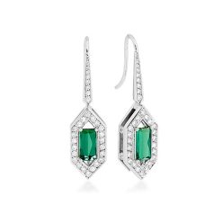 Diamond and Tourmaline Earrings