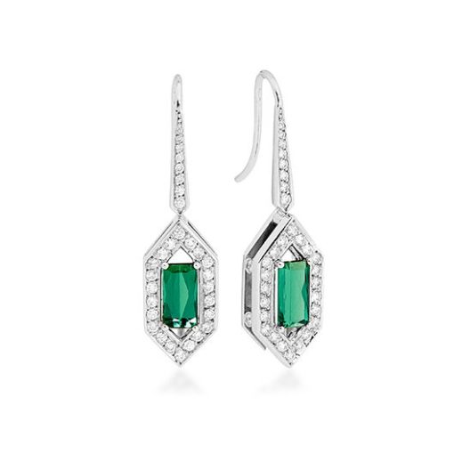 Diamond and Tourmaline Earrings