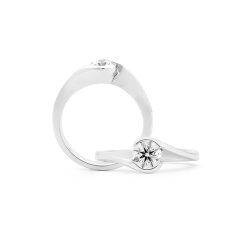 White Diamond Wrap Ring