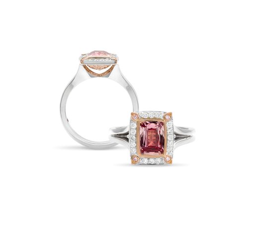 Padparadscha Sapphire Ring