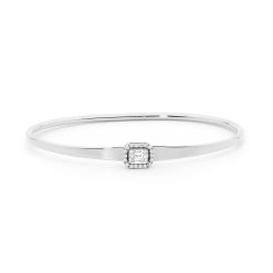 White Gold Diamond Bangle
