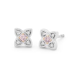 Bel Deco Pink Diamond Earrings