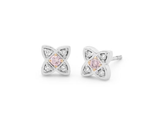 Bel Deco Pink Diamond Earrings