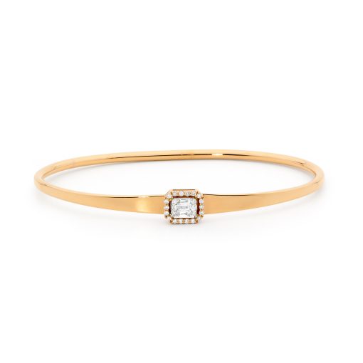 Rose Gold Diamond Bangle