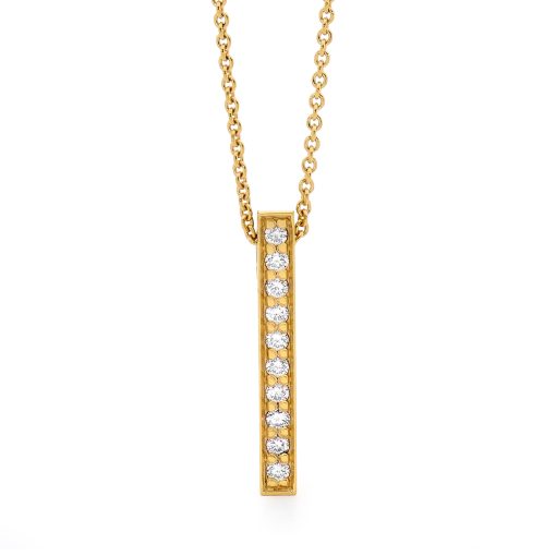 Diamond Bar Pendant