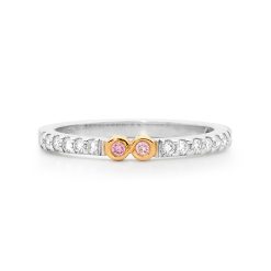 Float Set Infinity Diamond Band
