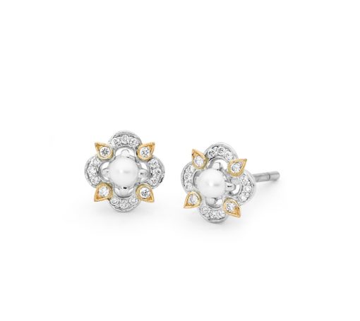 Bel Fleur Seed Pearl Earrings
