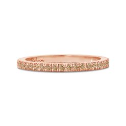 Rose Gold Champagne Diamond Band