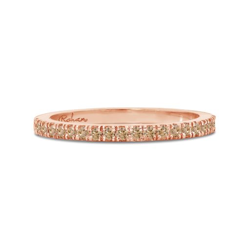 Rose Gold Champagne Diamond Band