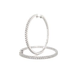 Diamond Hoop Earrings