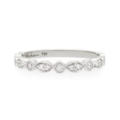Shaped Marquise & Round Diamond Band
