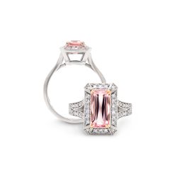 Morganite and Diamond Ring