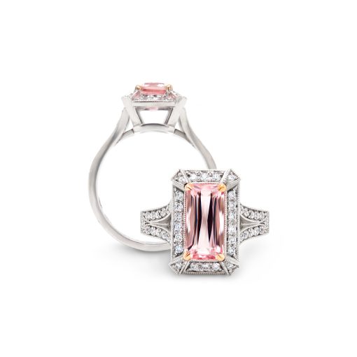 Morganite and Diamond Ring