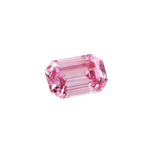 Natural Fancy Intense Purplish Pink Emerald Cut Diamond - Image 2