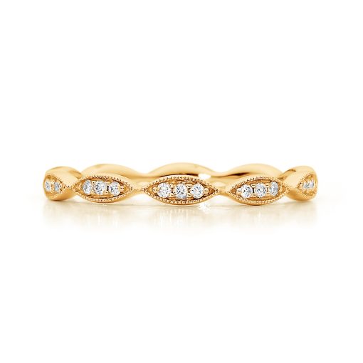 Marquise Shape Wedding Band - Image 3