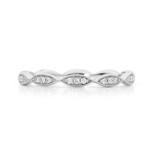 Marquise Shape Wedding Band - Image 2