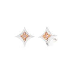 Pink Champagne Star Earrings