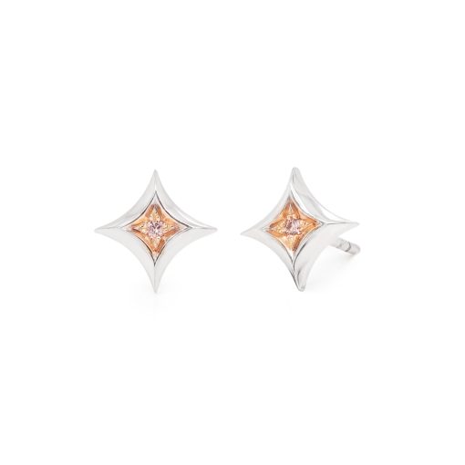 Pink Champagne Star Earrings