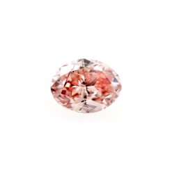 Natural Fancy Intense Pink Rose Oval Diamond