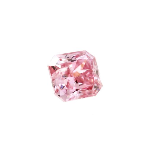 Natural Fancy Intense Pink Radiant Cut Diamond - Image 2