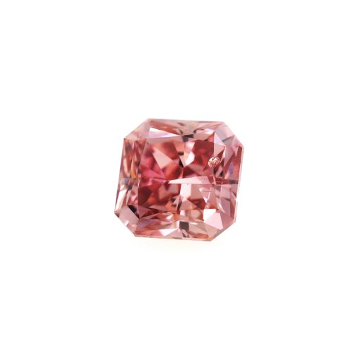Natural Radiant Cut Pink Rose Diamond