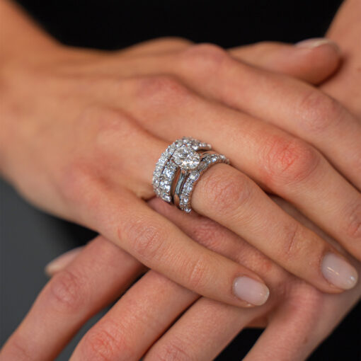 Oval Solitaire Engagement Ring - Image 2