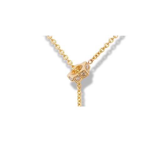Australian South Sea Pearl & Champagne Diamond Lariat Necklace - Image 2