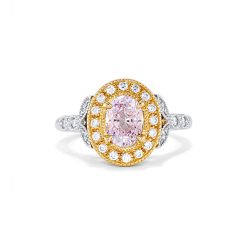 Oval Cut Pink Sapphire Ring