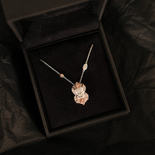 Art Deco Pink Diamond Pendant - Image 2