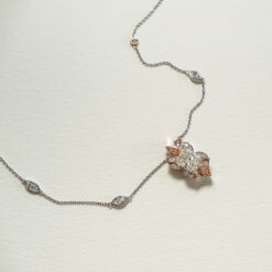 Art Deco Pink Diamond Pendant