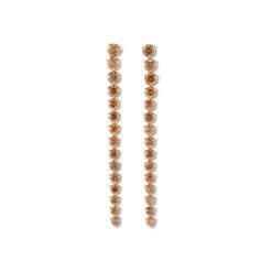 Argyle Champagne Diamond Detachable Drop Earrings