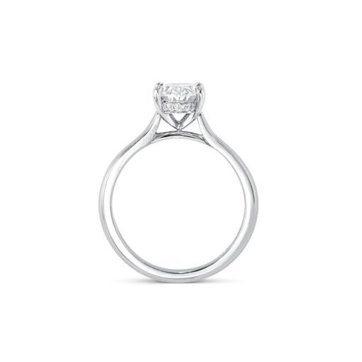 Oval Solitaire Engagement Ring - Image 3