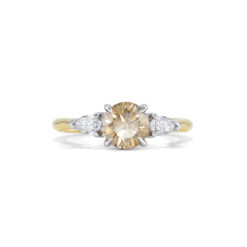 Argyle Champagne Diamond Trilogy Ring