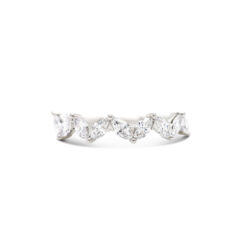 Marquise Cut Zig-Zag Band