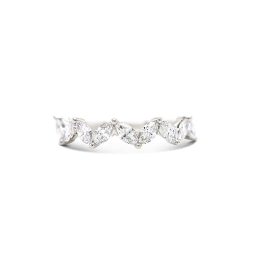 Marquise Cut Zig-Zag Band