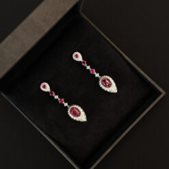 Ruby & Pink Sapphire Earrings